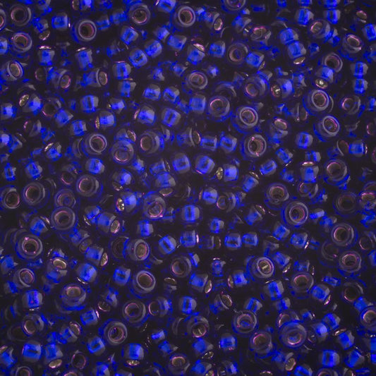 Miyuki Seed Beads 6/0 mb6-1427 - Dyed Silverlined Dark Violet