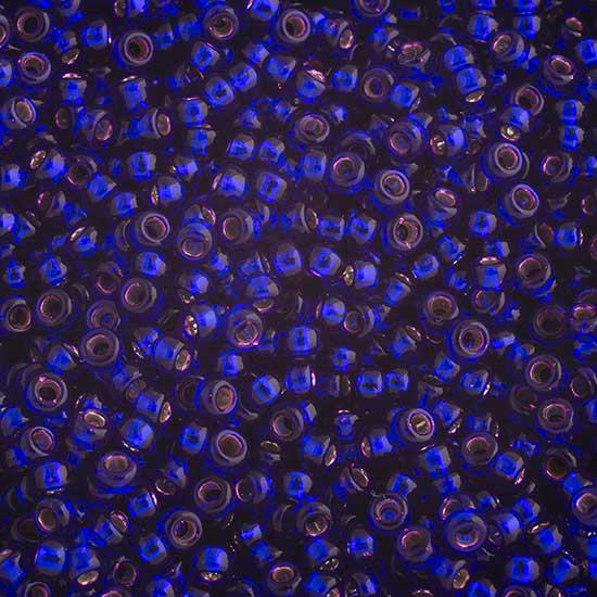 Miyuki Seed Beads - 6/0 - Dyed Silverlined Dark Violet -mb6-1427b250- 250g