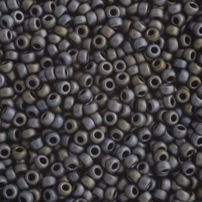 Miyuki Seed Beads 6/0 mb6-2002 - Matte Metallic Silver Gray