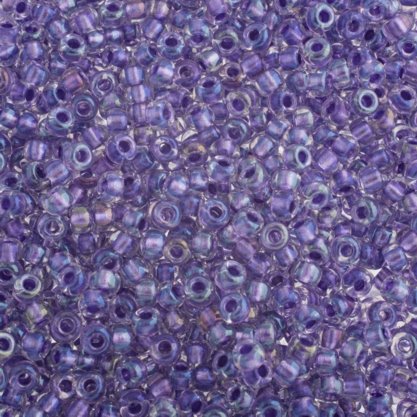 Miyuki Seed Beads 6/0 mb6-2607 - Sparkling Purple Lined Crystal AB