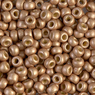 Miyuki Seed Beads 6/0 mb6-4204f - Duracoat Matte Galvanized Gold