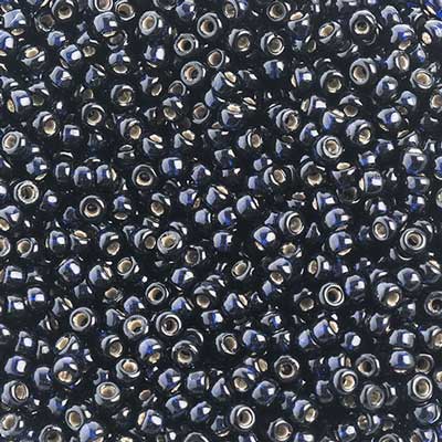 Miyuki Seed Beads - 6/0 - Silver Lined Indigo Blue [Duracoat] -mb6-4282b250- 250
