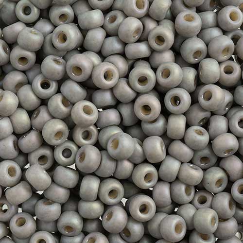 Miyuki Seed Beads 6/0 mb6-4705 - Frosted Glazed/Rainbow Grey Matte AB