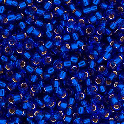 Miyuki Seed Beads - 8/0 - Cobalt Blue Silver Lined -mb8-0020b250- 250g