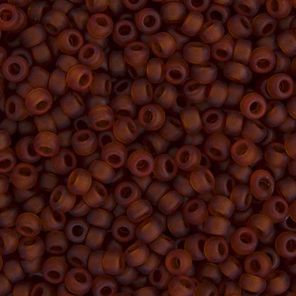 Miyuki Seed Beads 8/0 mb8-0134F - Matte Dark Topaz Transparent