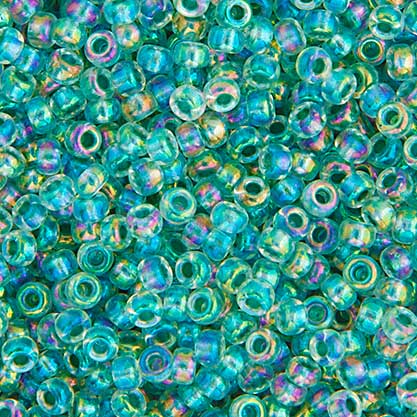 Miyuki Seed Beads - 8/0 - Seagreen AB Lined-Dyed -mb8-0263b250- 250g