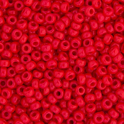 Miyuki Seed Beads - 8/0 - Red Opaque -mb8-0408b250- 250g