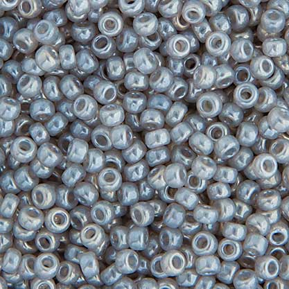 Miyuki Seed Beads - 8/0 - Silver Grey Ceylon -mb8-0526b250- 250g