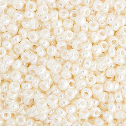 Miyuki Seed Beads - 8/0 - Ivory Pearl Ceylon -mb8-0591b250- 250g