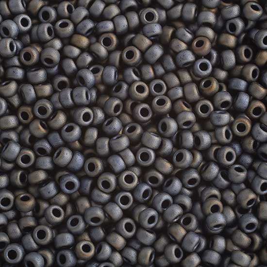 Miyuki Seed Beads - 8/0 - Matte Metallic Silver Gray -mb8-2002b250- 250g