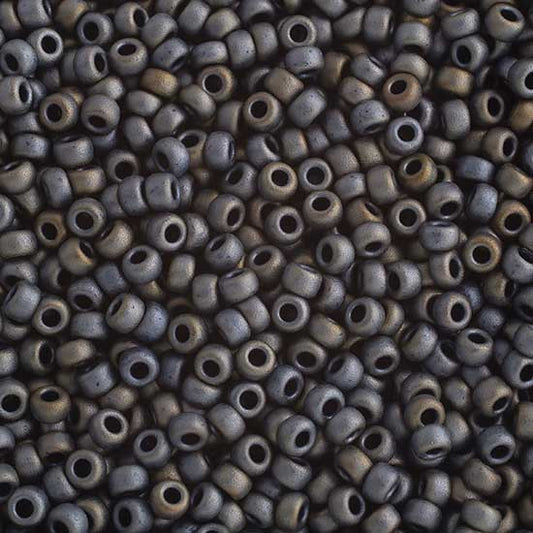 Miyuki Seed Beads - 8/0 - Matte Metallic Silver Gray -mb8-2002b250- 250g