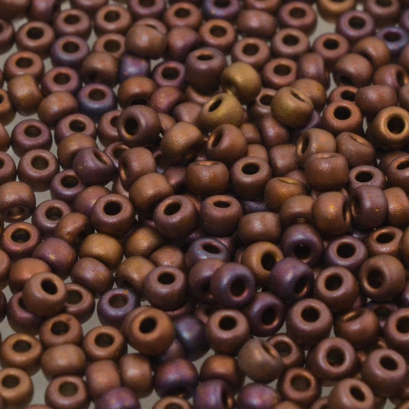 Miyuki Seed Beads 8/0 mb8-2005 - Matte Copper AB Metallic