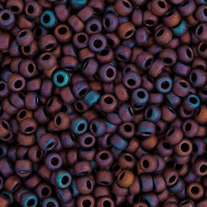Miyuki Seed Beads - 8/0 - Copper Ab Matte Metallic -mb8-2005b250- 250g