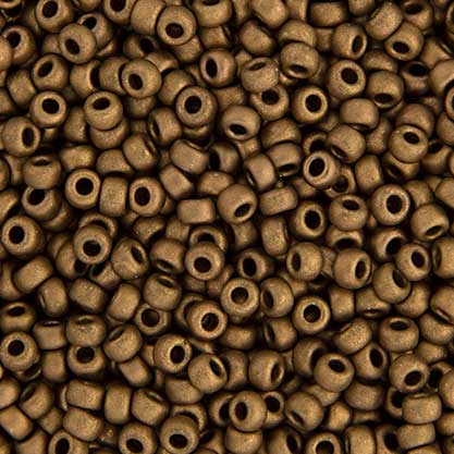 Miyuki Seed Beads - 8/0 - Dark Bronze Matte Metallic -mb8-2006b250- 250g