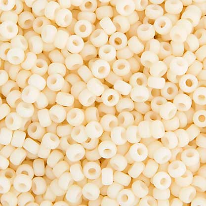 Miyuki Seed Beads - 8/0 - Cream Opaque Matte -mb8-2021b250- 250g