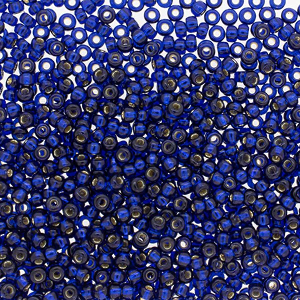 Miyuki Seed Beads 8/0 mb8-4281 - Silver Lined Navy Blue [Duracoat]