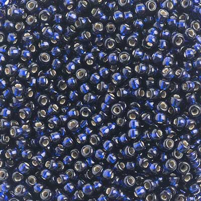 Miyuki Seed Beads - 8/0 - Silver Lined Navy Blue [Duracoat] -mb8-4281b250- 250g