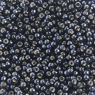 Miyuki Seed Beads - 8/0 - Silver Lined Indigo Blue [Duracoat] -mb8-4282b250- 250