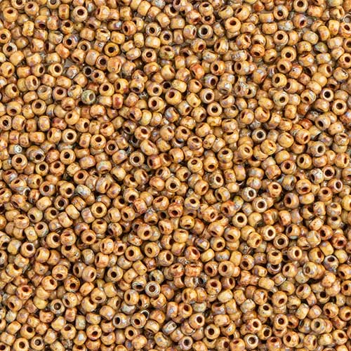 Miyuki Seed Beads - 8/0 - Light Brown Picasso -mb8-4517b250- 250g