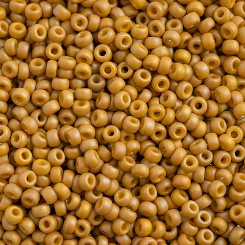 Miyuki Seed Beads 8/0 mb8-4693 - Frosted Glazed/Rainbow Yellow Mustard Matte AB