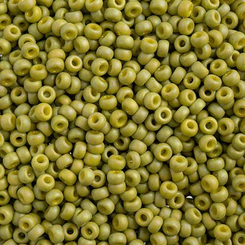 Miyuki Seed Beads 8/0 mb8-4697 - Frosted Glazed/Rainbow Green Lime Matte AB