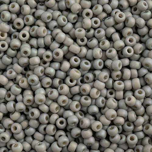 Miyuki Seed Beads - 8/0 - Frosted Glazed/Rainbow Grey Matte AB -mb8-4705b250- 25