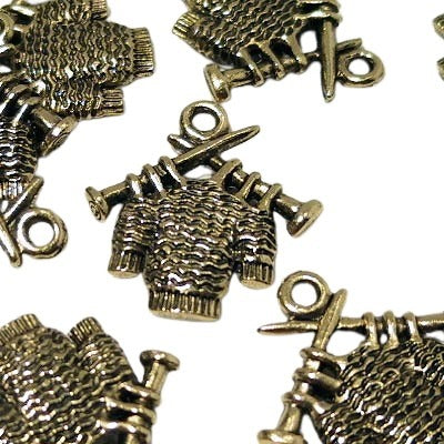 Sweater in Progress - Antiqued Gold each