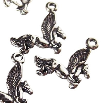 Sterling Charm/Pendant - Tiny Pegasus - Sterling 