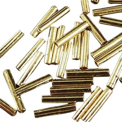 Metal Beads Tubes - 2x10.5mm - Vermeil (10)