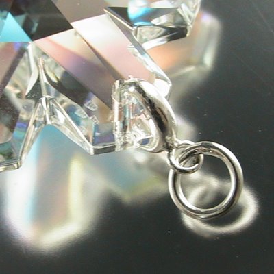 Pinch Bail - Triangle with Loop - Sterling