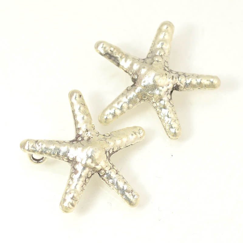 SS Pendant   1" Sea Starfish Each