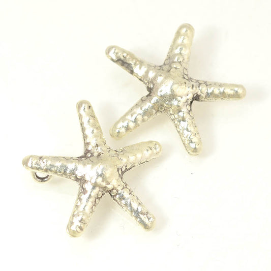 SS Pendant   1" Sea Starfish Each