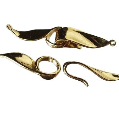 Hook and Eye Clasp - Hooked on You - Vermeil