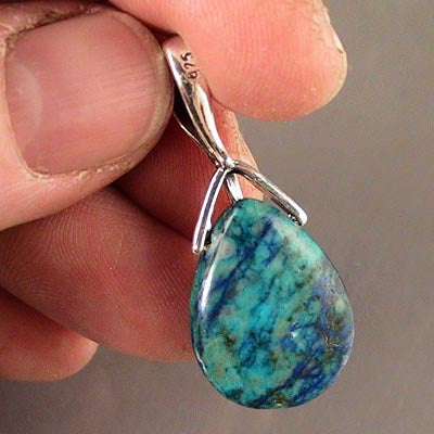 Pinch Bail - Leafy Vine - Side Drilled Bail - Sterling