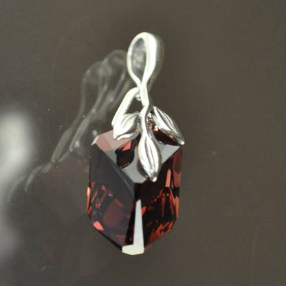 Pinch Bail - Leafy Vine - Side Drilled Bail - Sterling