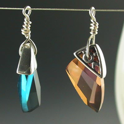 Bead Cap for Avante Garde Swarovski Pendant - Sterling