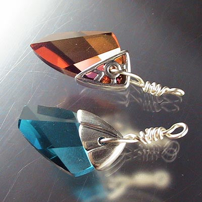 Bead Cap for Avante Garde Swarovski Pendant - Sterling