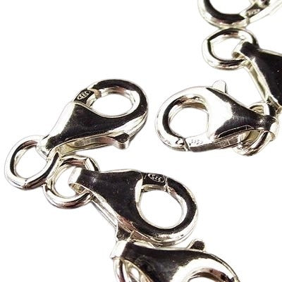 Lobster Clasp - 13mm - Bright Sterling