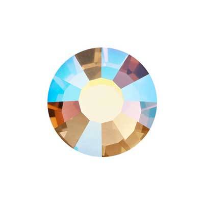Preciosa - ss10 (2.7mm) - VIVA12 Flatback HOTFIX Rhinestones - Smoked Topaz AB (