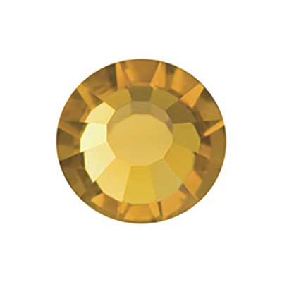 Preciosa - ss16 (4mm) - VIVA12 Flatback HOTFIX Rhinestones - Topaz (144pcs)