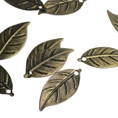 Long Lancet Leaf - Antique Brass each