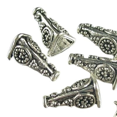 Cone Mandala Tri-Cone - Antiqued Sterling