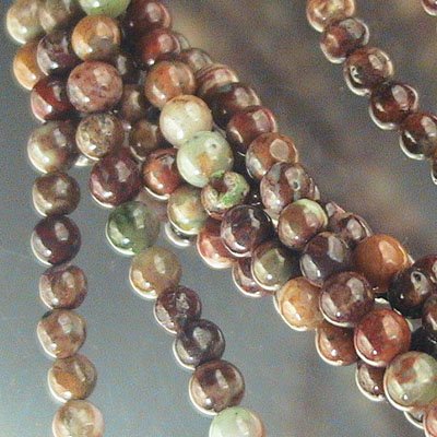 Rainbow Agate   4mm Round 8in