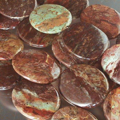 30 x 40 mm Oval - Rainbow Agate 4pcs