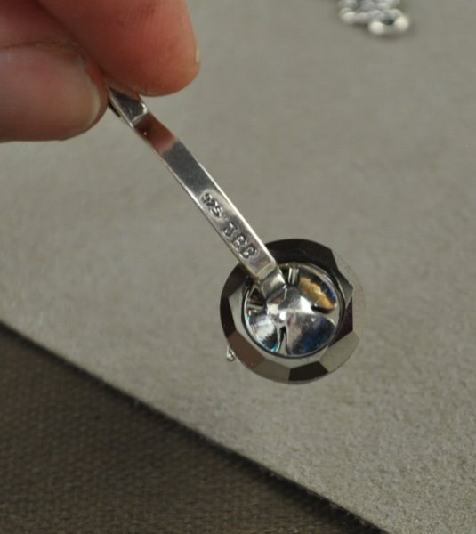 Bail - Dogwood Stone Holder - Sterling