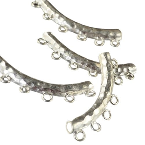 Thai Silver - 2in - Hammered Tube Bail - Sterling