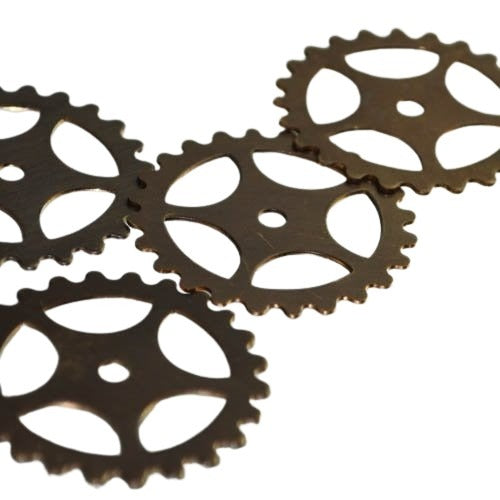 Vintaj - 25mm Blank Gear - Natural Brass
