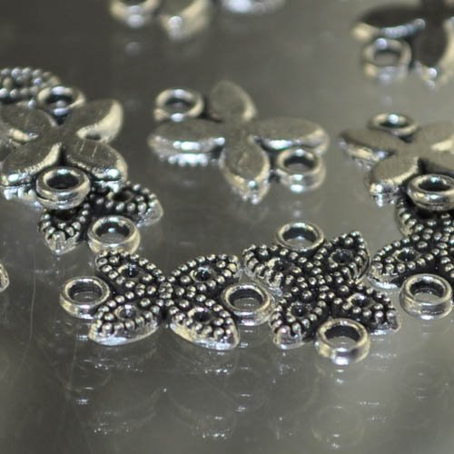 Metal Link - 11mm Flat Butterfly - Antiqued Zinc