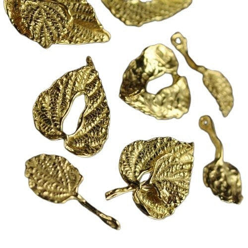 Toggle Clasp - Unique Layered Leaf - Vermeil