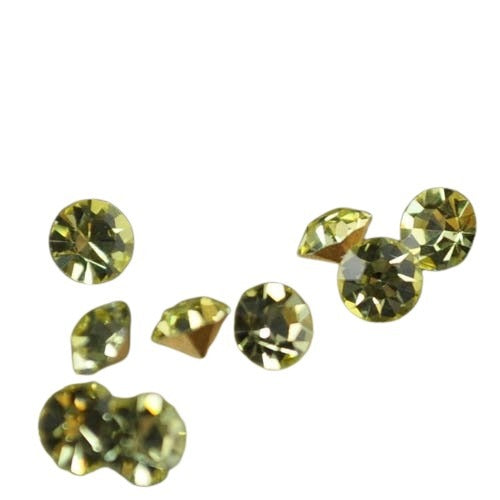 Swarovski Vintage Rhinestones - pp30 Round Pointed Back Foiled Rhinestone - Jonq
